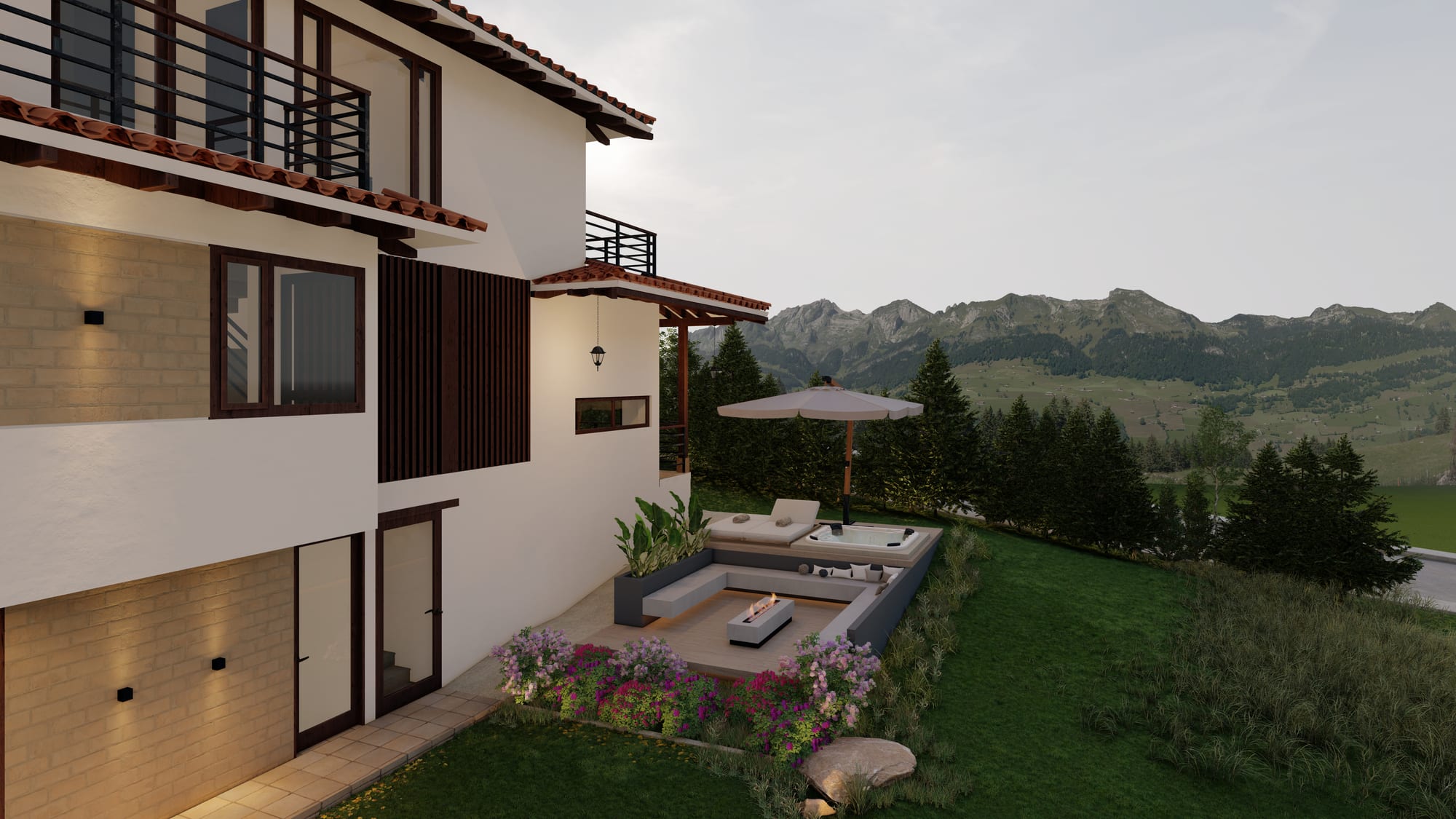 Casa Contemporánea I — render 2