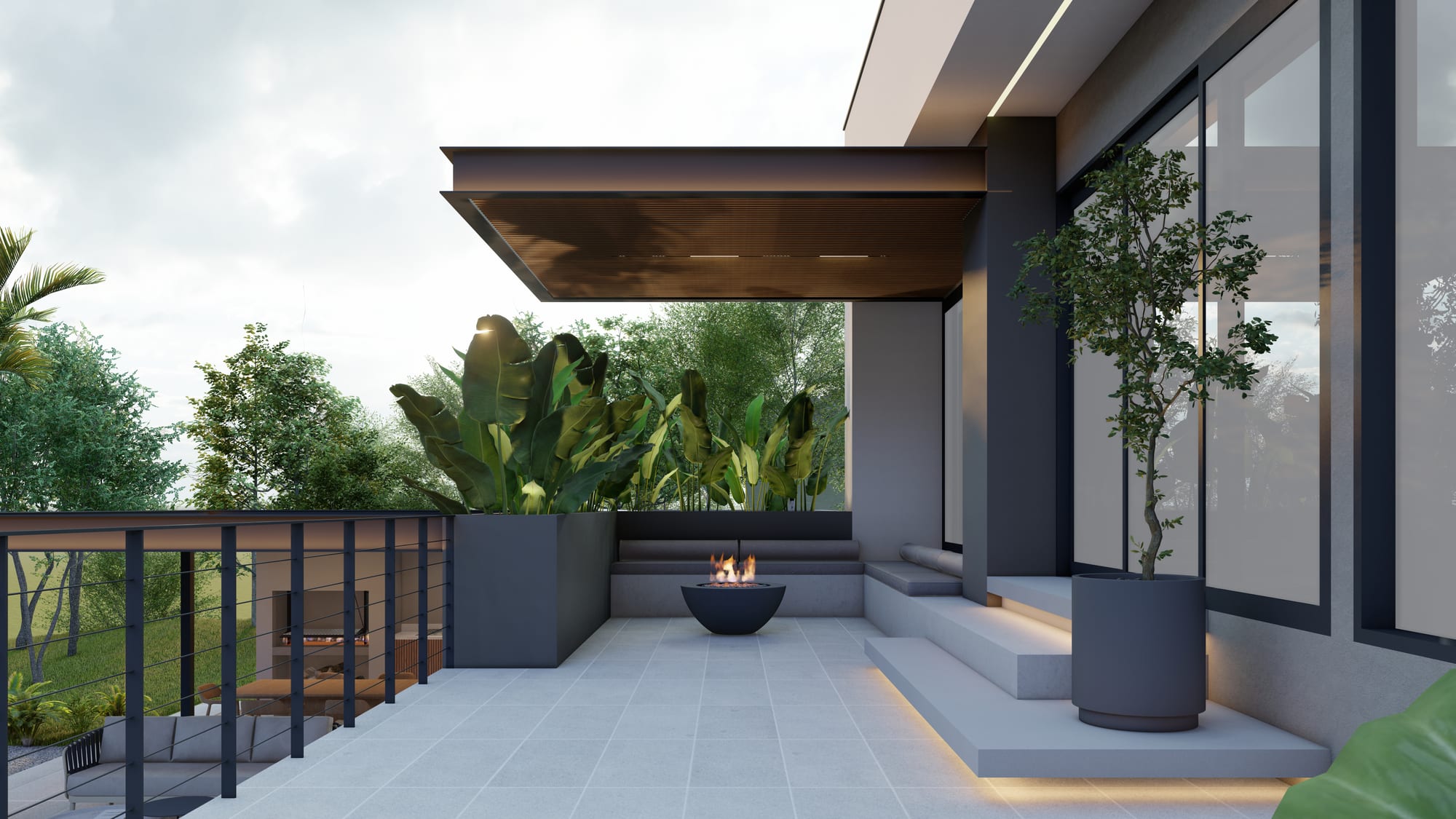 Casa Contemporánea III — render 3